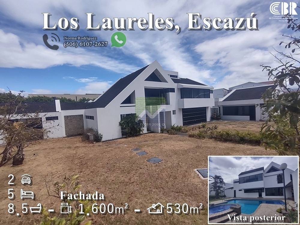 1. Fachada. Casa en Laureles. Escazú.-b3d46e50