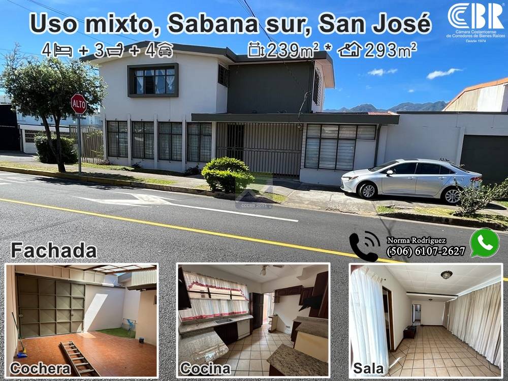 3. Uso mixto. Casa en Sabana Sur. San Jose. RONO-3fd4acb7