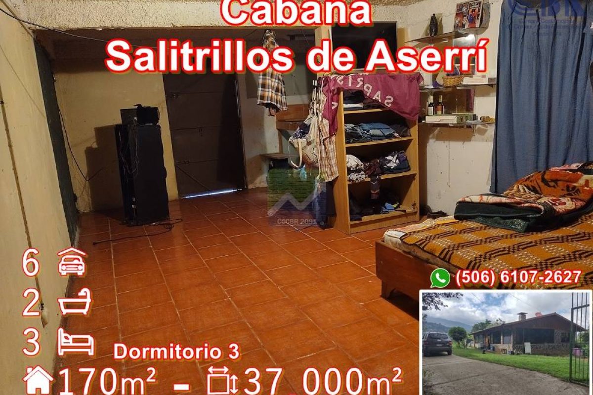 6. Dormitorio 3 sótano. Cabaña en Aserrí. RONO-9c53aec8